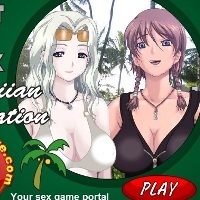Sex on vacation with two Busty hentai girls